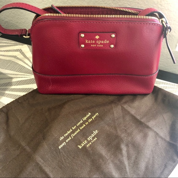 Kate Spade Red Crossbody Purse - Picture 6 of 7